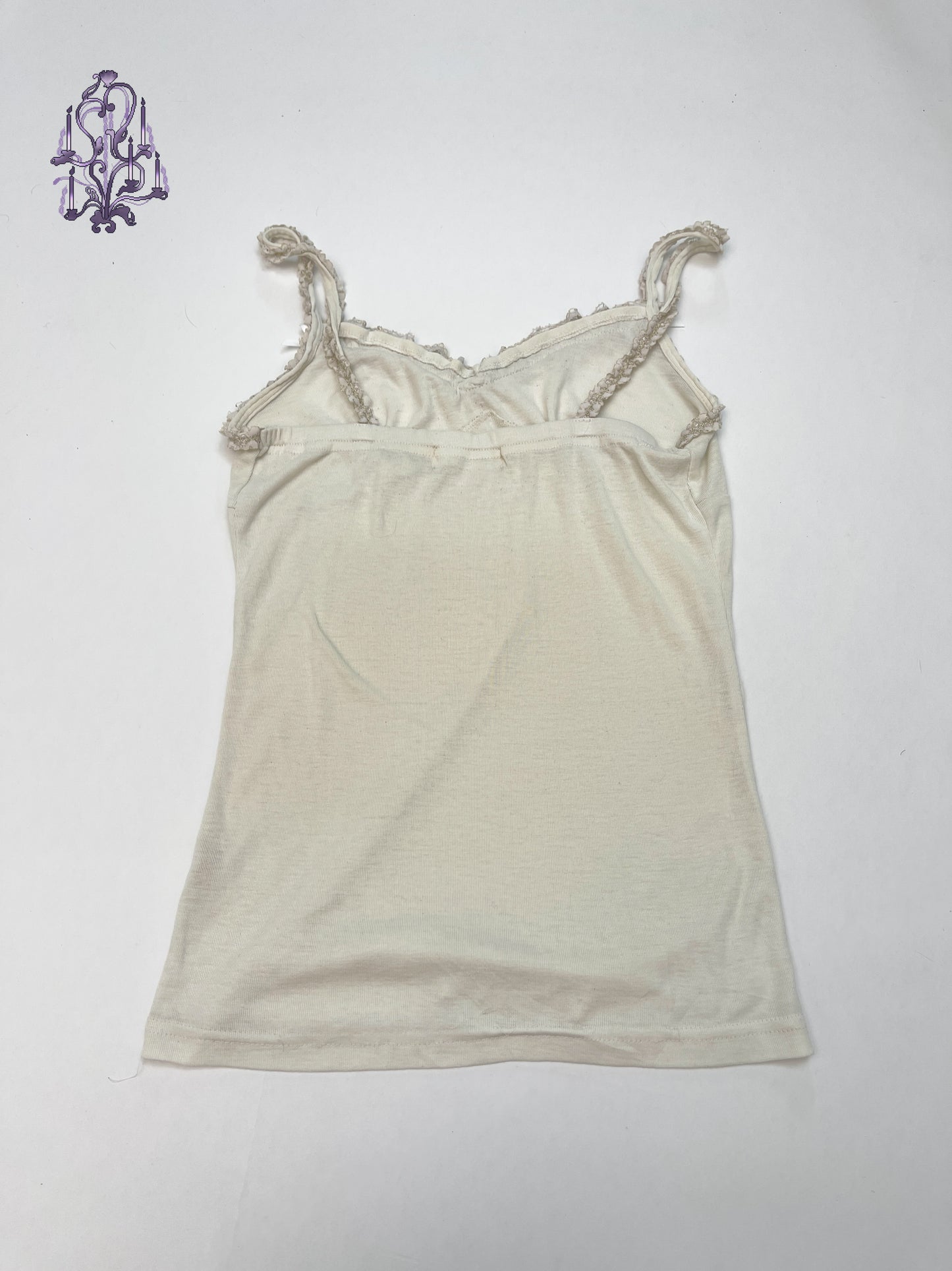 Lace trim babydoll camisole