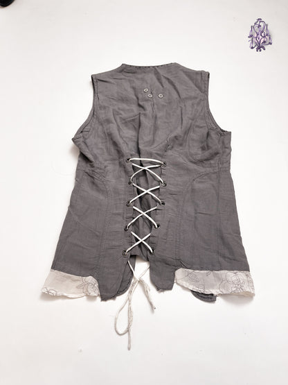 lace up back top, euro label