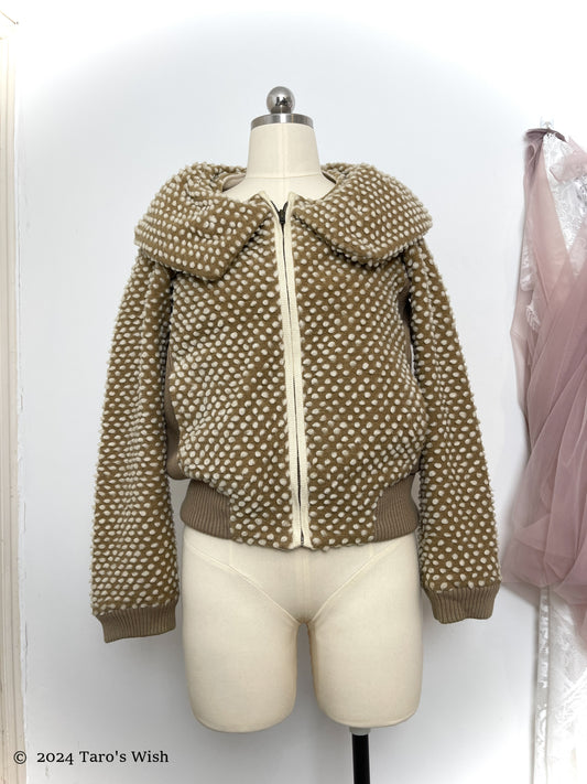 polka dots zip up jacket, tsumori chisato