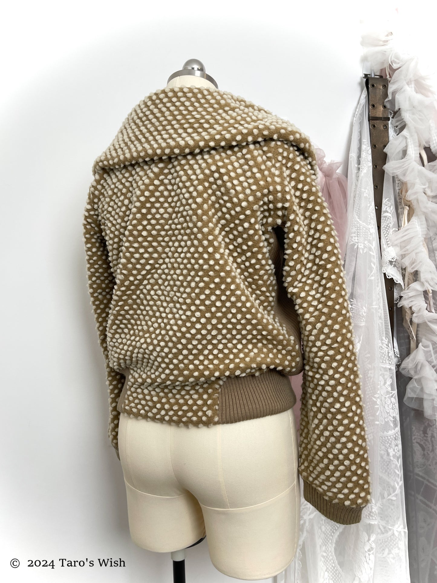 polka dots zip up jacket, tsumori chisato