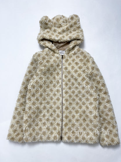 Ne-Net Fleece Teddy Bear Coat with Bear Shaped Ear Hood