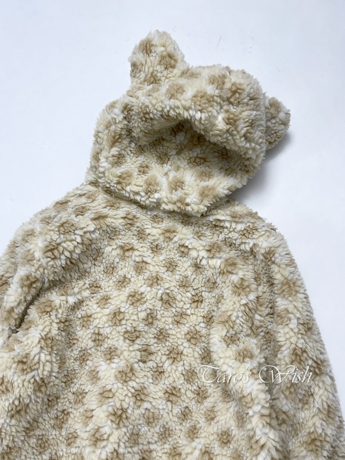 Ne-Net Fleece Teddy Bear Coat with Bear Shaped Ear Hood