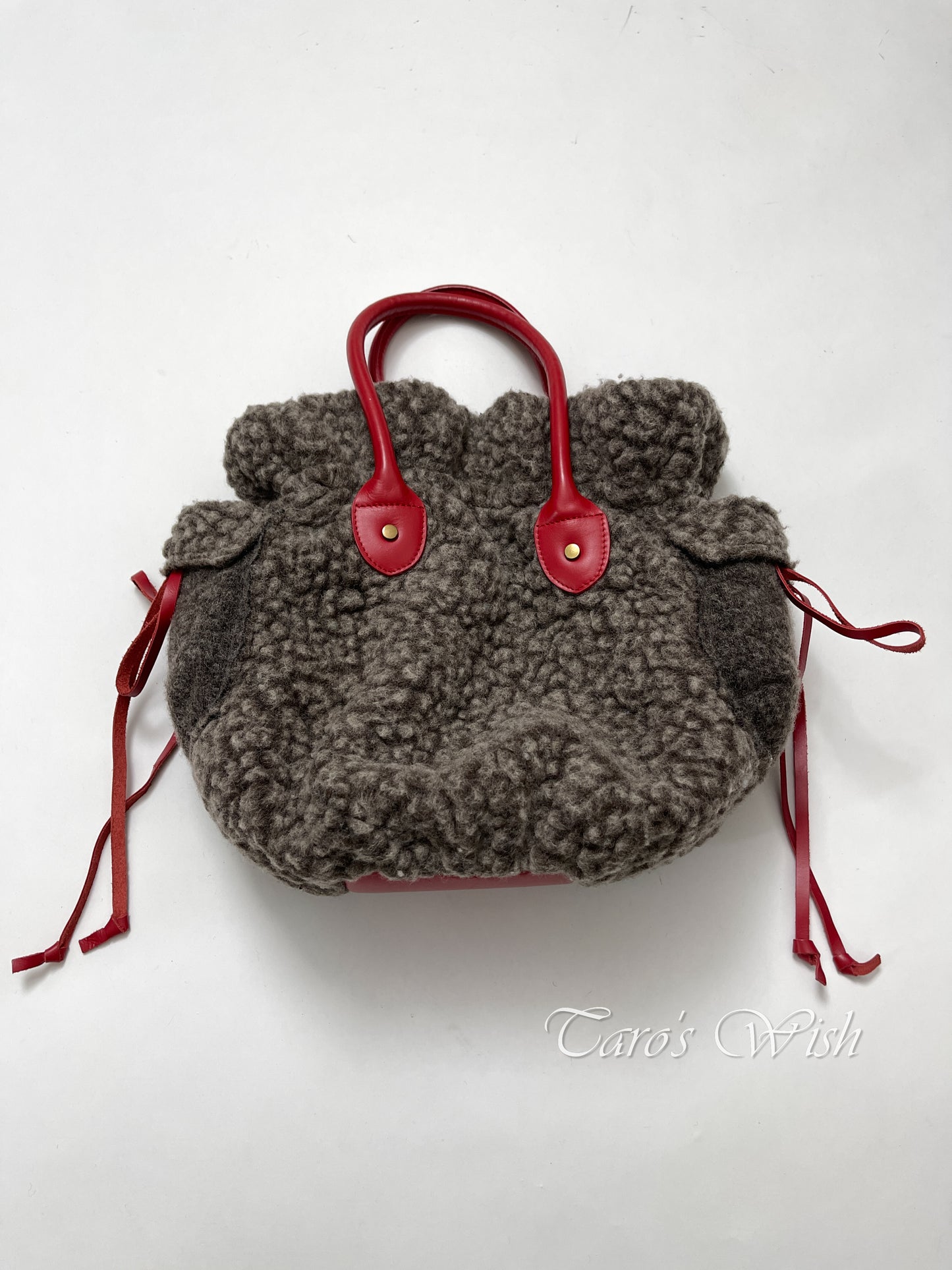 Io Comme Io Teddy Bear Fleece HandBag