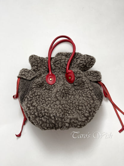 Io Comme Io Teddy Bear Fleece HandBag