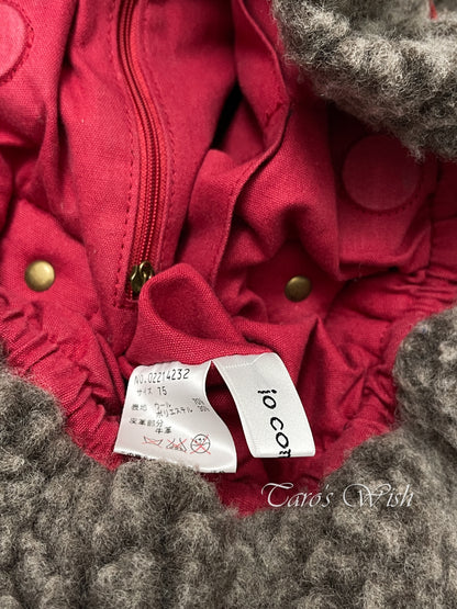 Io Comme Io Teddy Bear Fleece HandBag