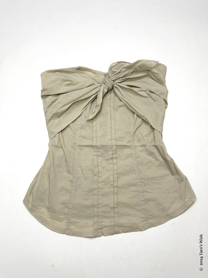 beige bliss bustier top, italian label