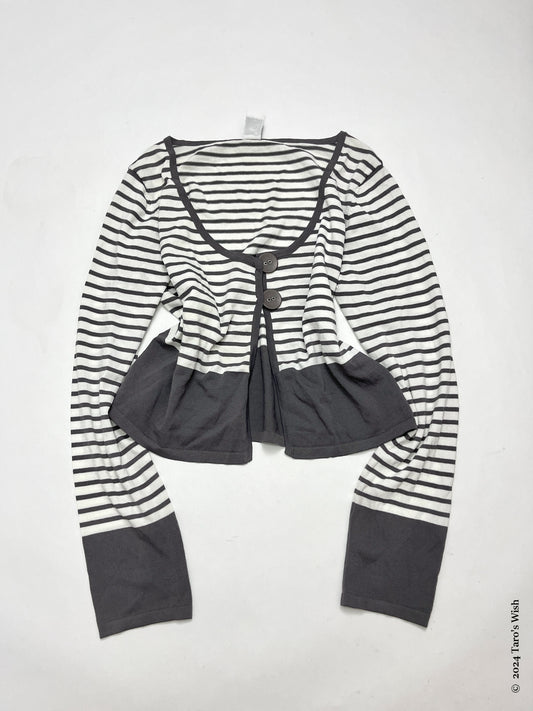 grey horizon knit cardigan, euro label