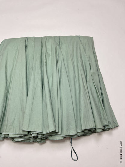 mint wave pleated skirt, euro label