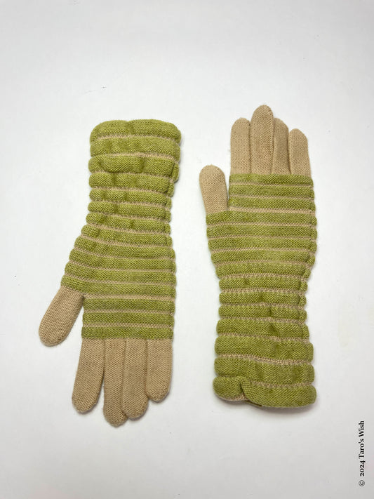 green garden knit gloves, red label vivienne westwood