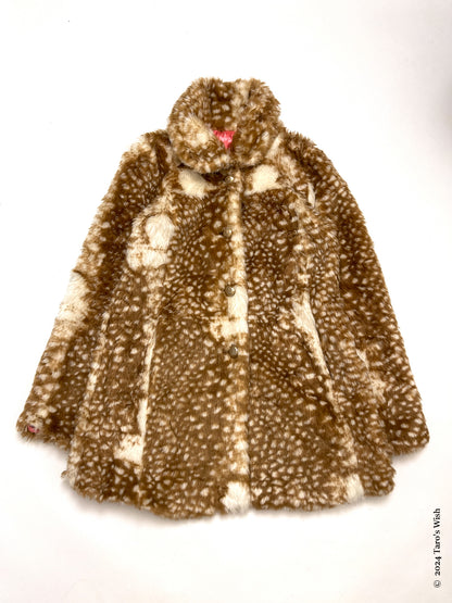 faux fur bambi coat, japanese label royal party