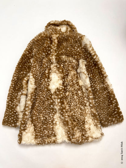 faux fur bambi coat, japanese label royal party