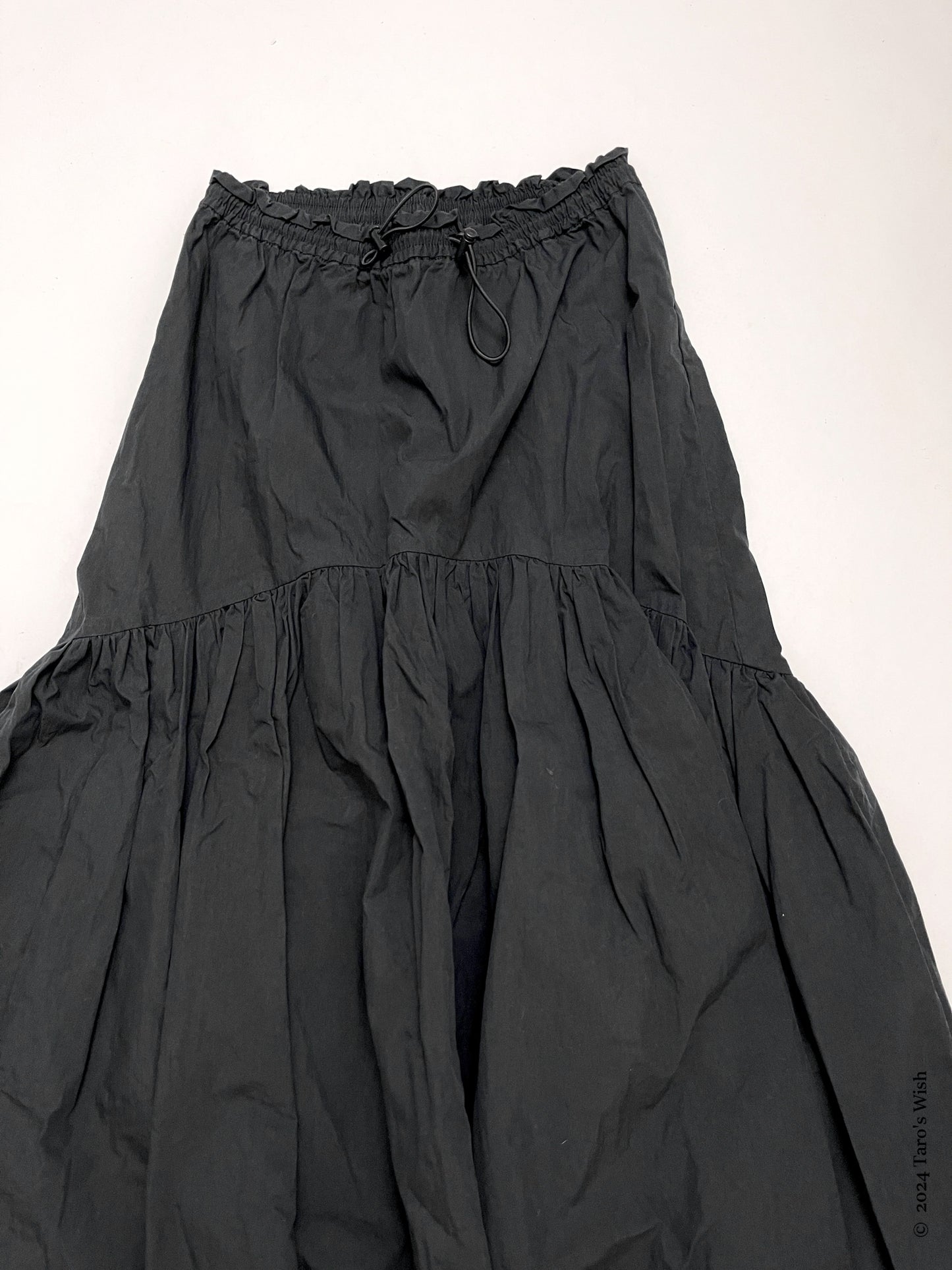 midnight puff maxi skirt, japanese label