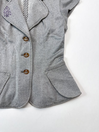 Vivienne Westwood button up vest in grey