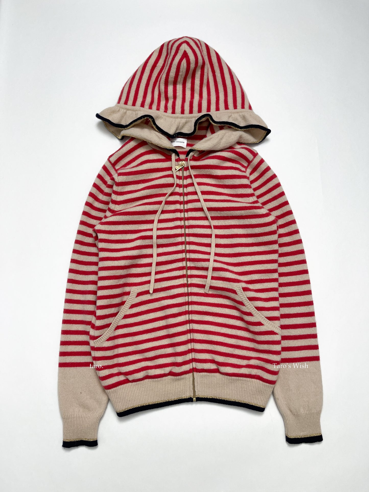 Tsumori Chisato Striped Knit Hoodie