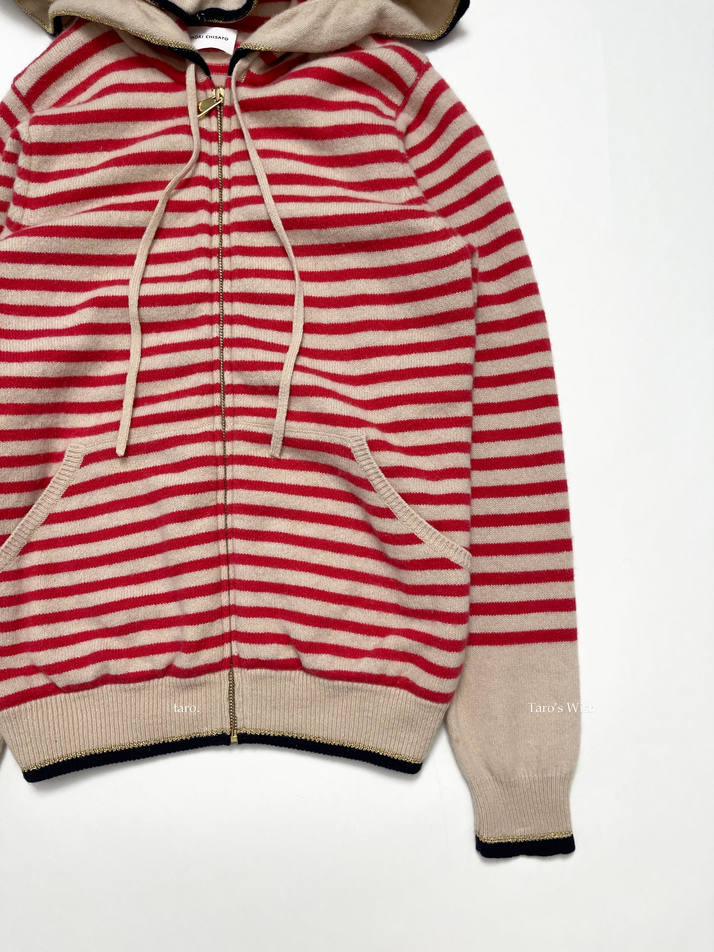 Tsumori Chisato Striped Knit Hoodie