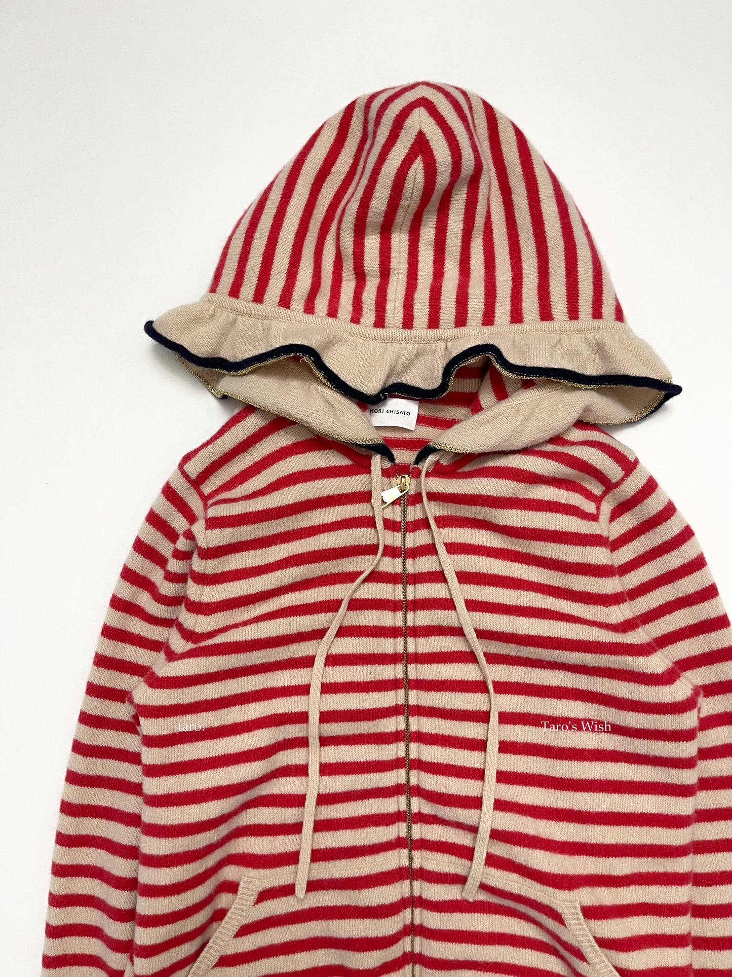 Tsumori Chisato Striped Knit Hoodie