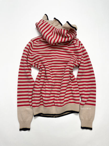 Tsumori Chisato Striped Knit Hoodie