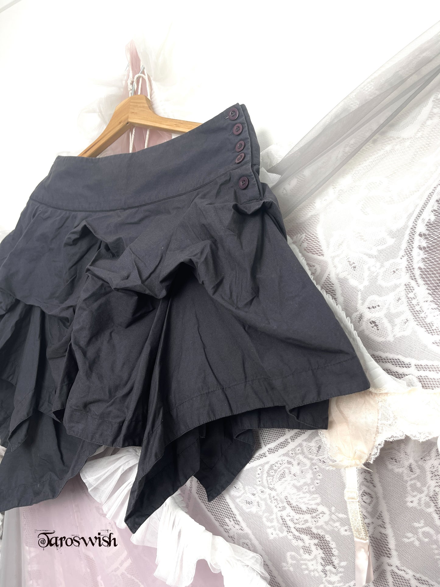 Allsaints Asymmetric Dark Elf Skirt