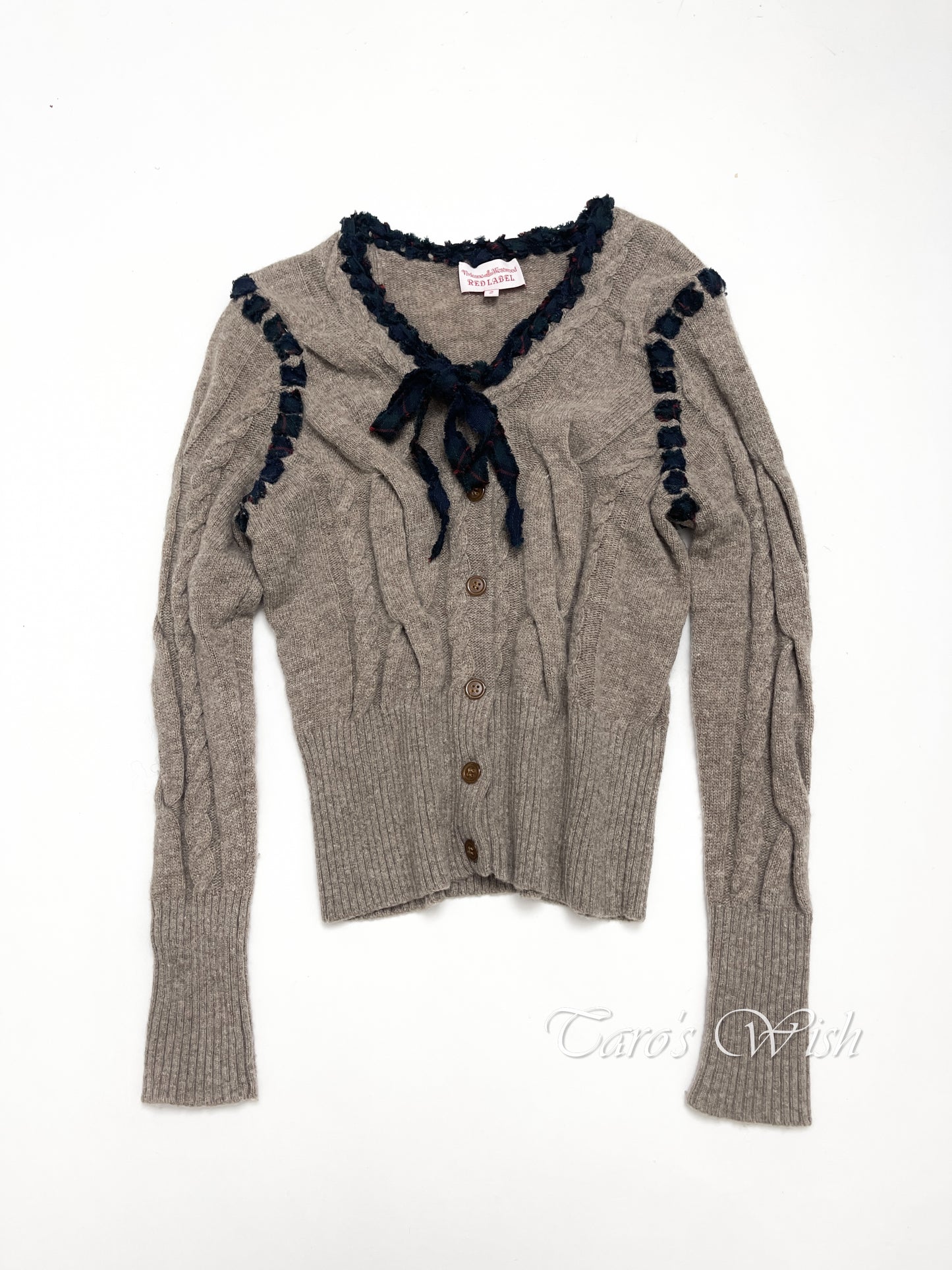 Vivienne Westwood Knit Trim Ribbon Cardigan