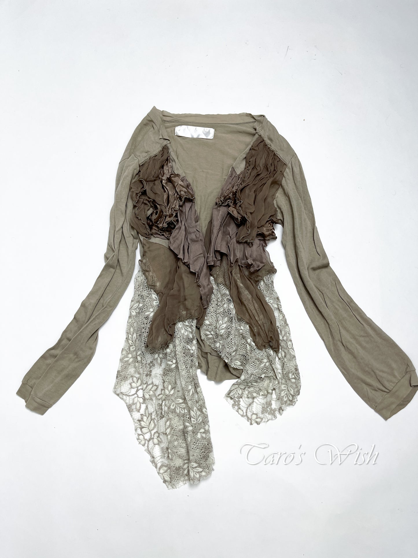 Gomme Multi Layers Patch Elf Cardigan