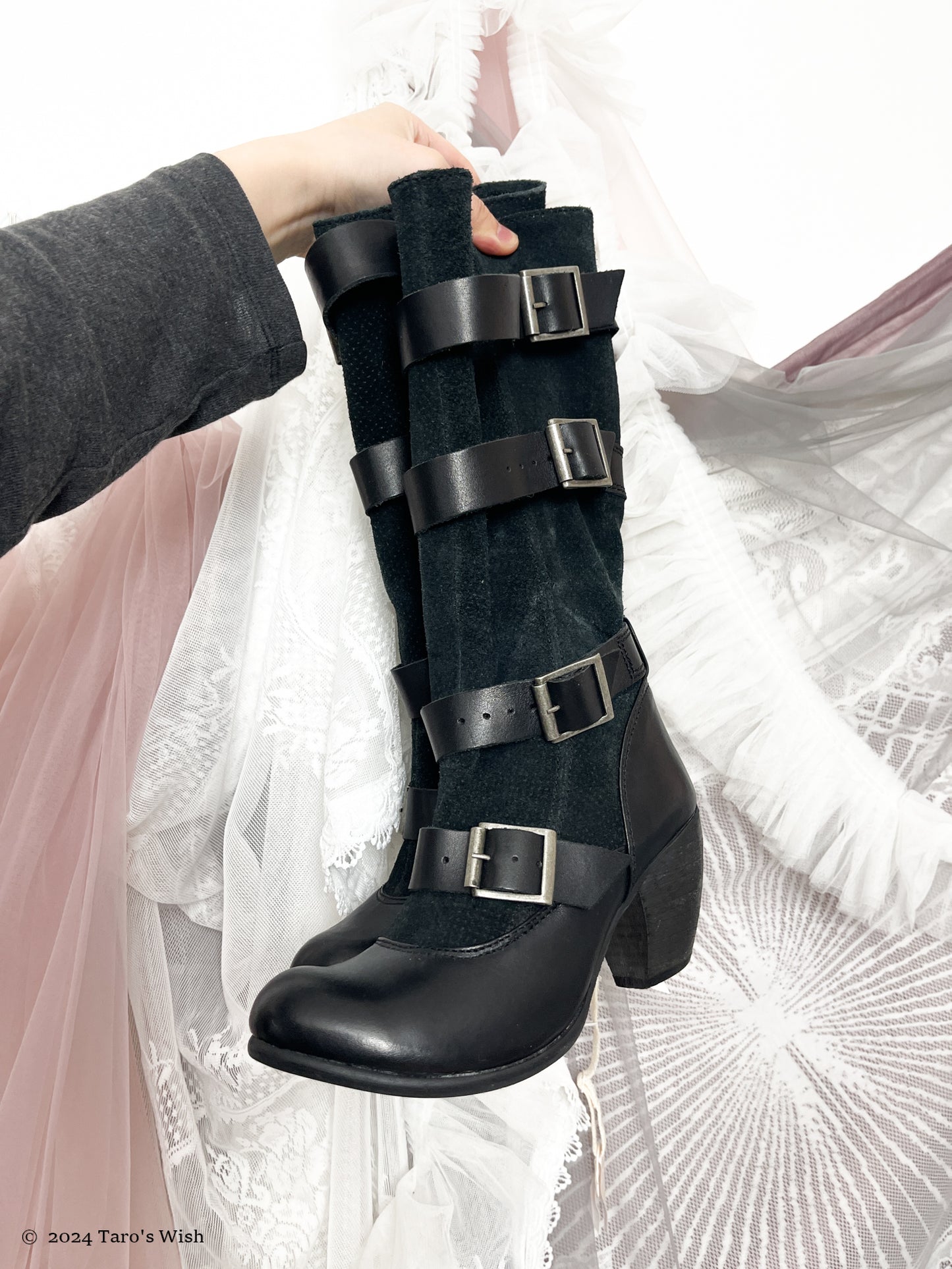 pirate knee high boots, eu37/us6/uk4