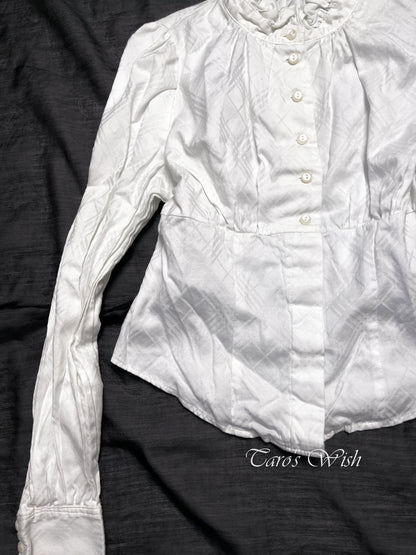 Black Peace Now Lolita Shirt in White