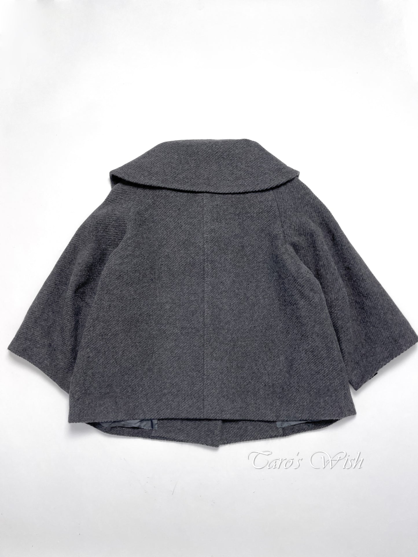 Hiroko Koshino One Button Babydoll Coat in Grey