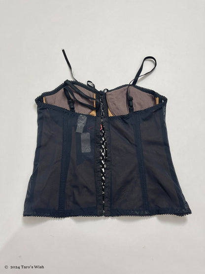 lace up corset, italian label