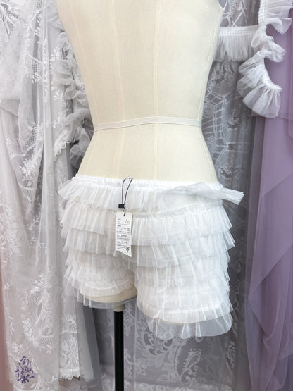 TUTUANNA Tulle Bloomers with Ribbon (Black/White)