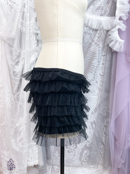 TUTUANNA Tulle Bloomers with Ribbon (Black/White)