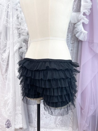 TUTUANNA Tulle Bloomers with Ribbon (Black/White)