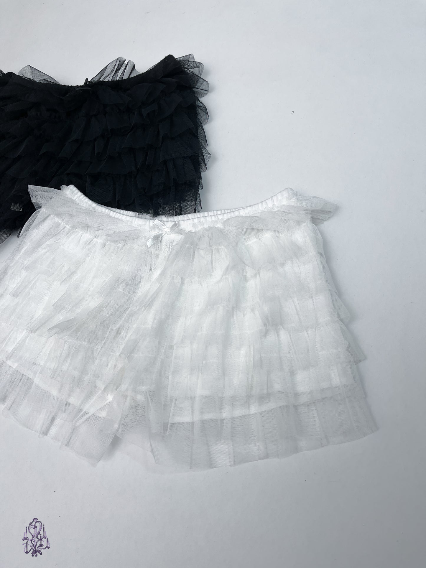 TUTUANNA Tulle Bloomers with Ribbon (Black/White)