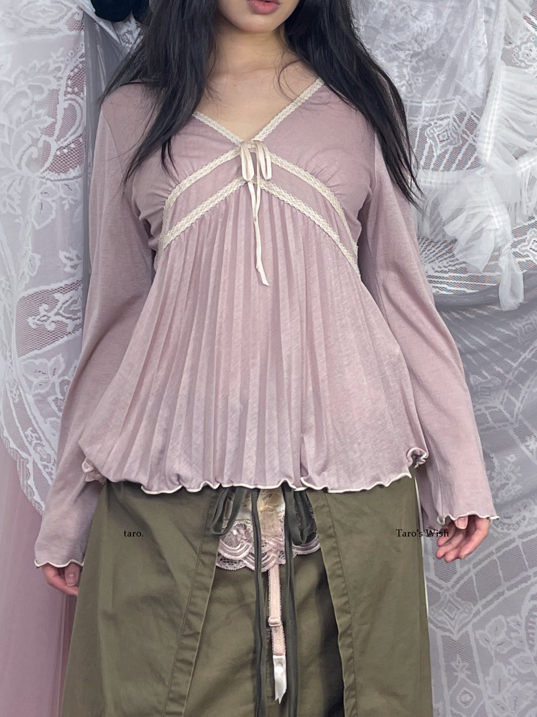 Japanese Brand Fairy Long Sleeves Top