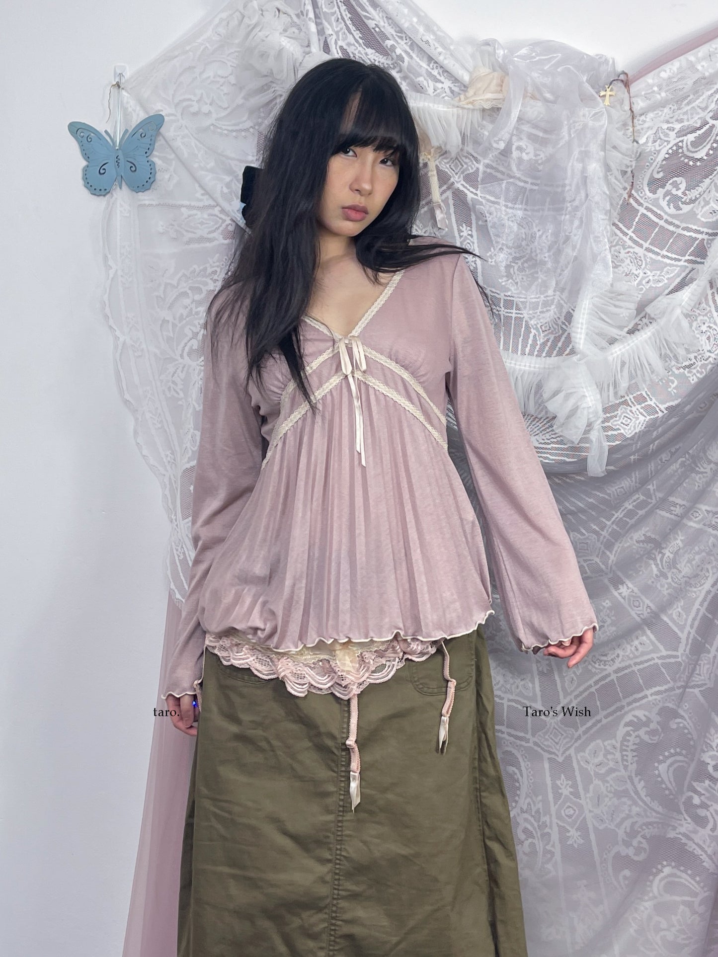 Japanese Brand Fairy Long Sleeves Top