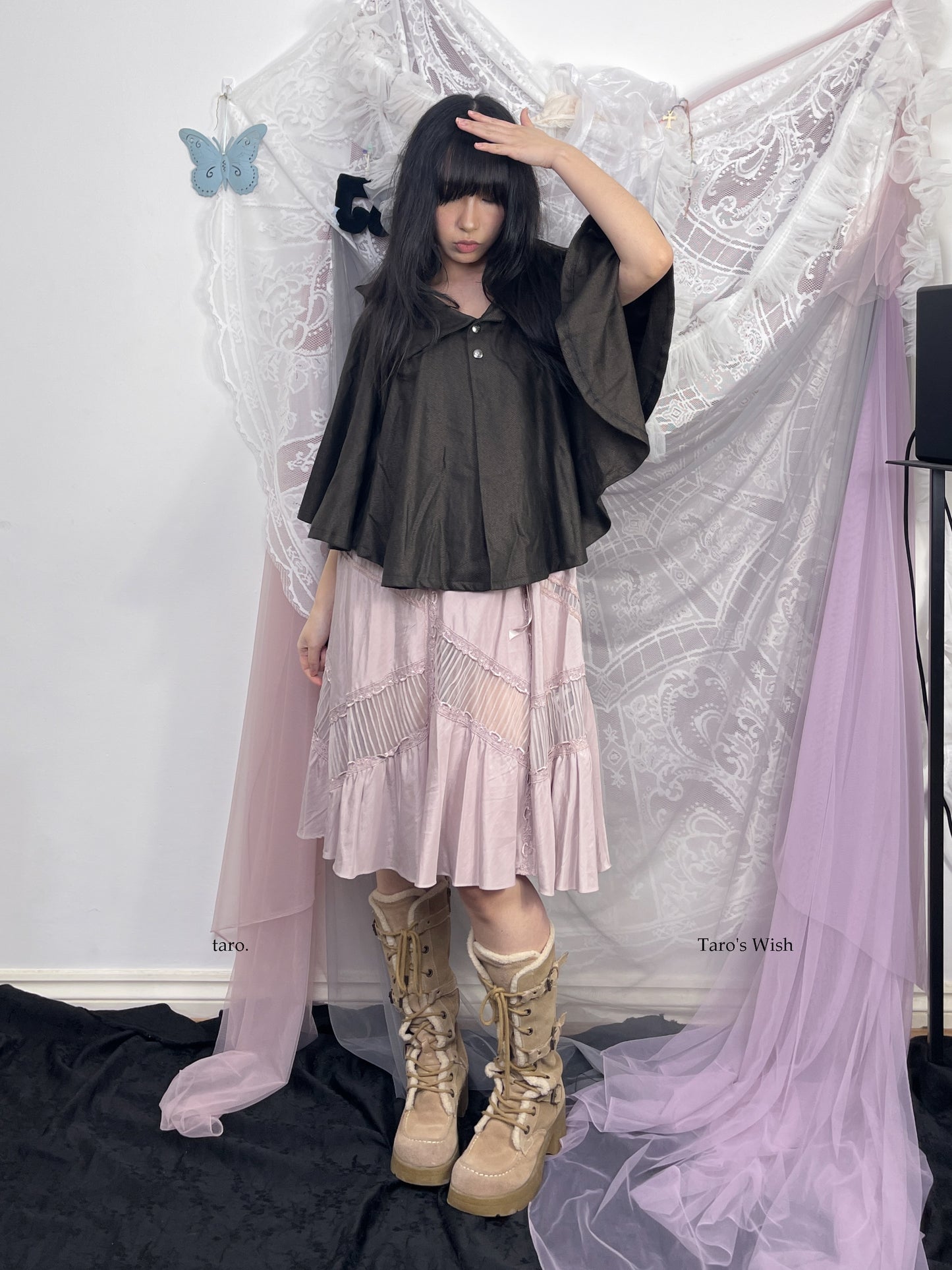 H.Naoto Babydoll Shawl