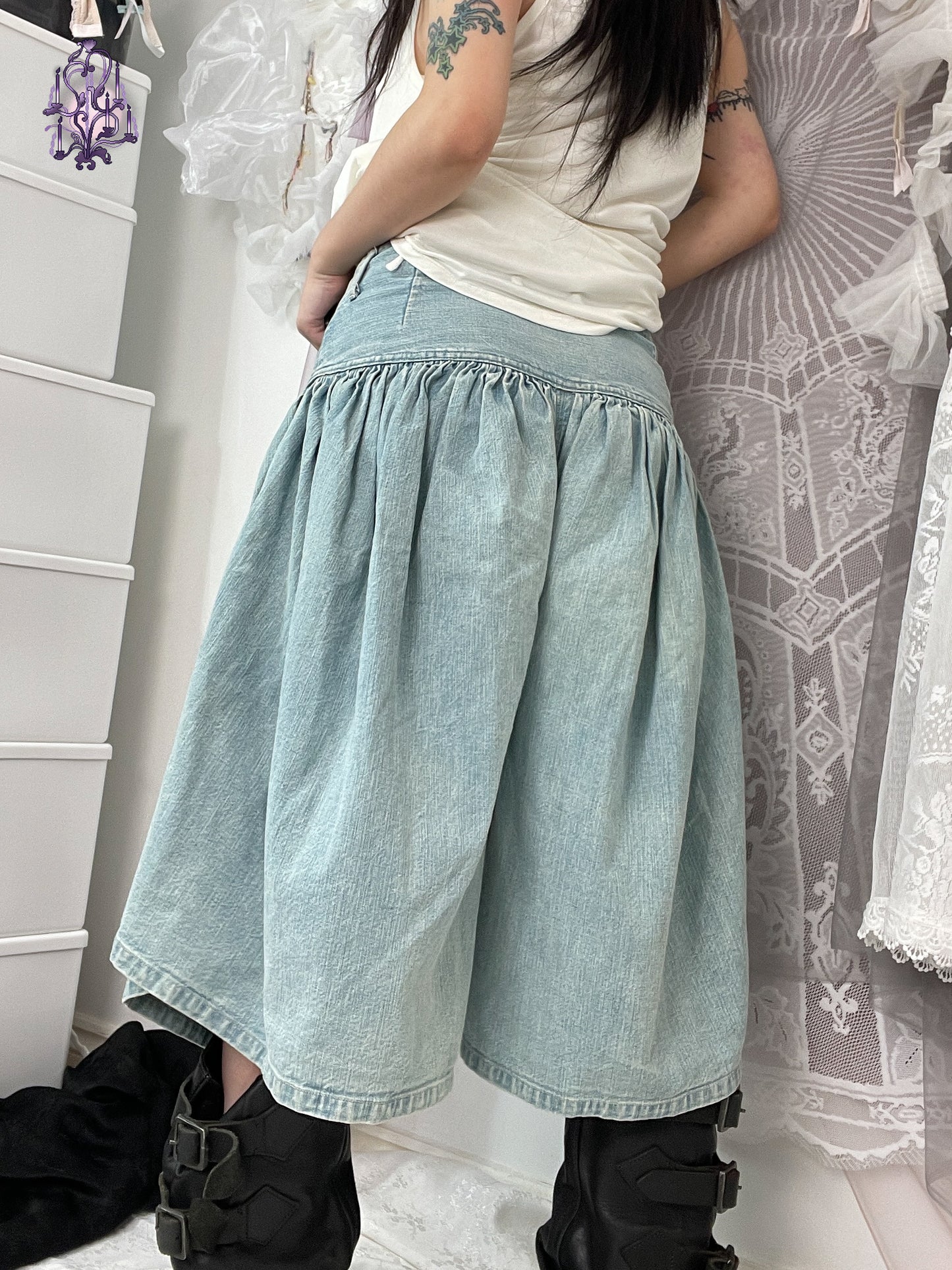 Kapital balloon pants in light blue