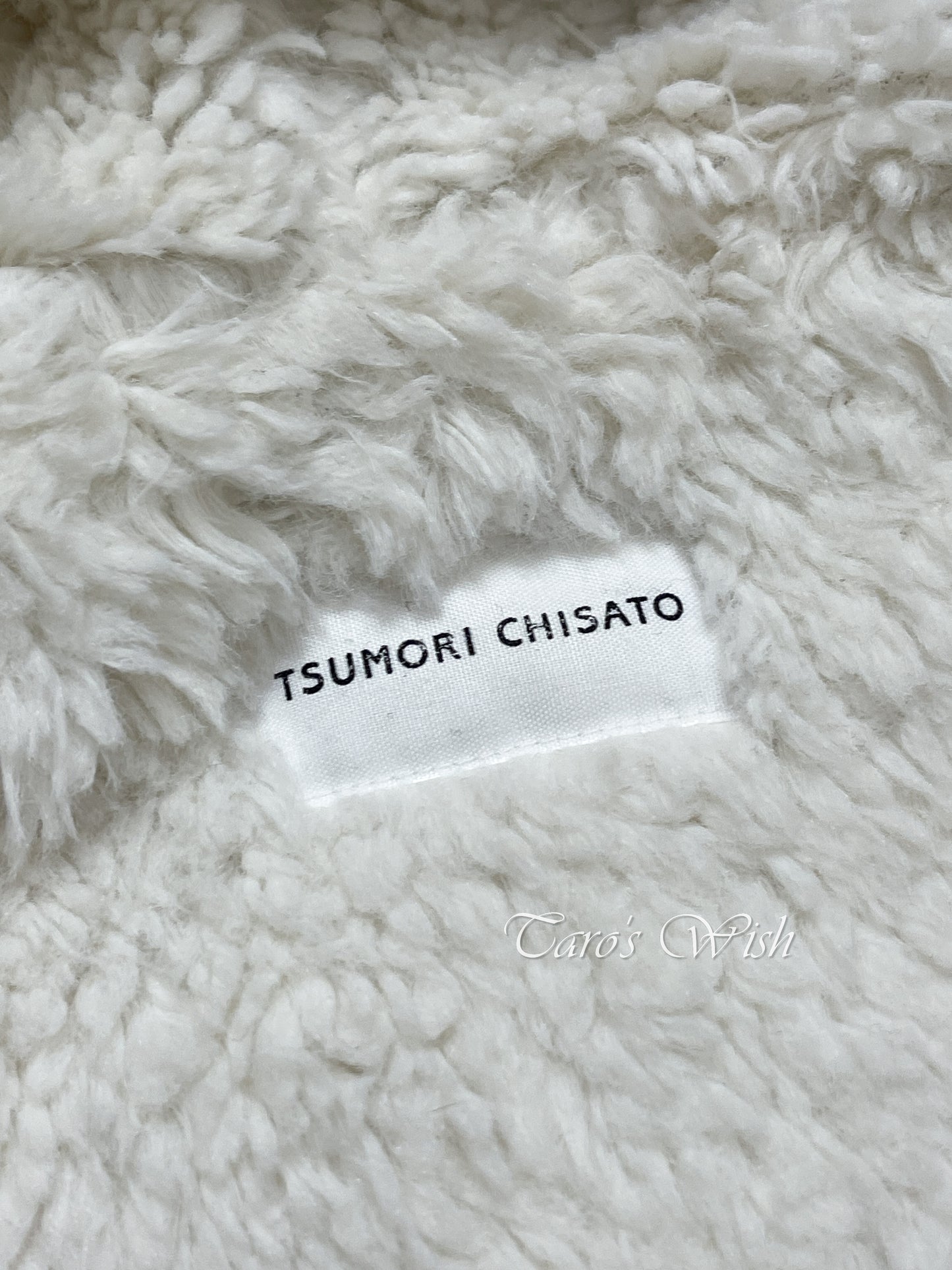 Tsumori Chisato Bambi Fur Zip Up Coat with Hood