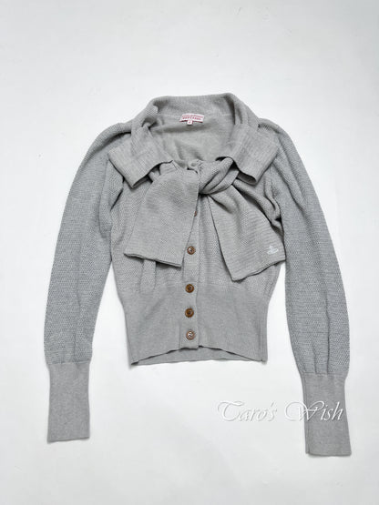 Vivienne Westwood Button Up Cardigan in Grey