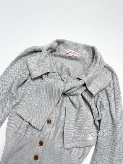 Vivienne Westwood Button Up Cardigan in Grey