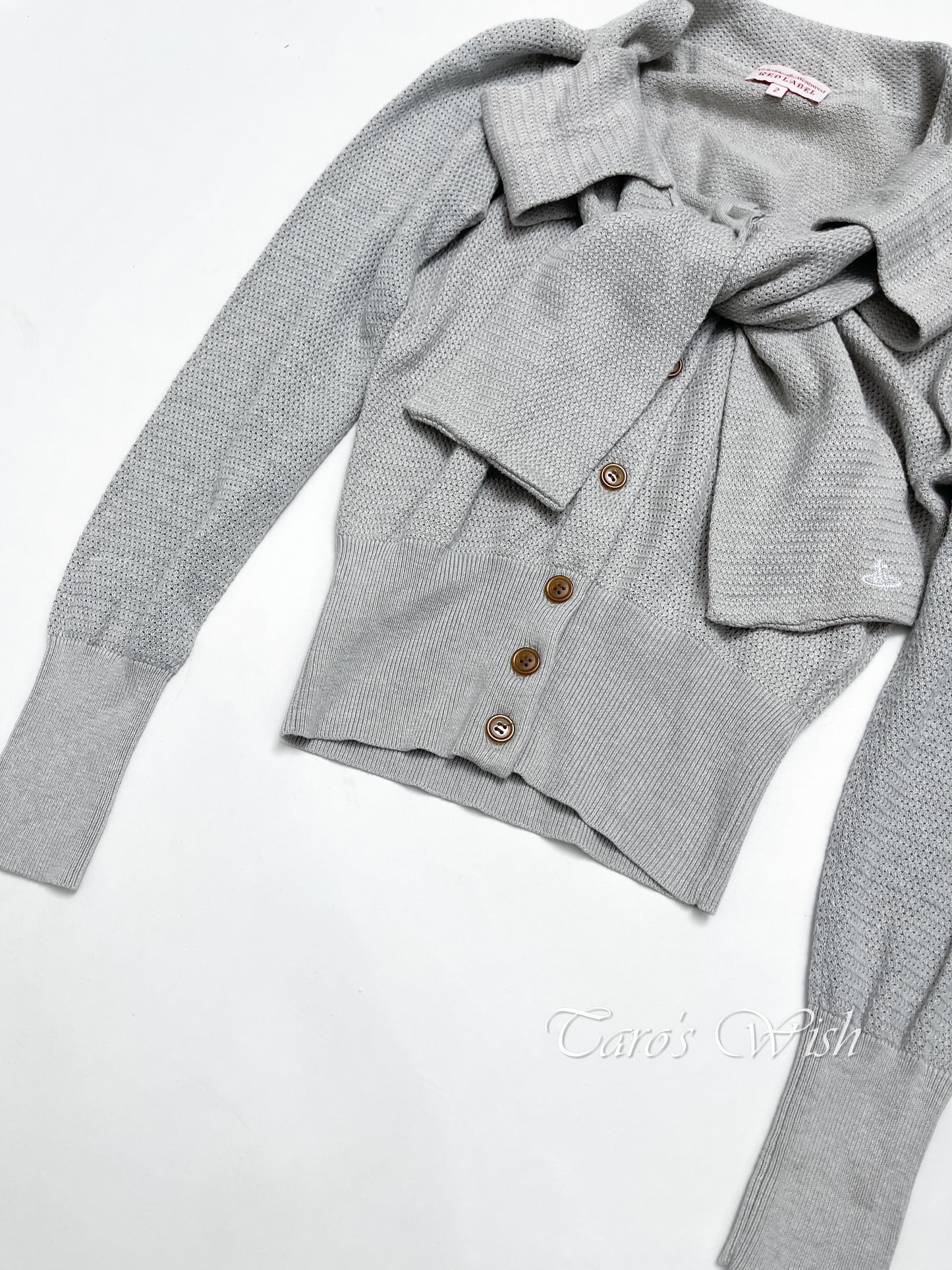 Vivienne Westwood Button Up Cardigan in Grey