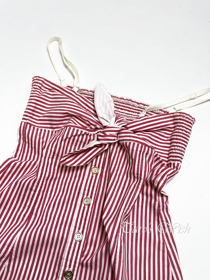 Dolce & Gabbana Red Striped Camisole