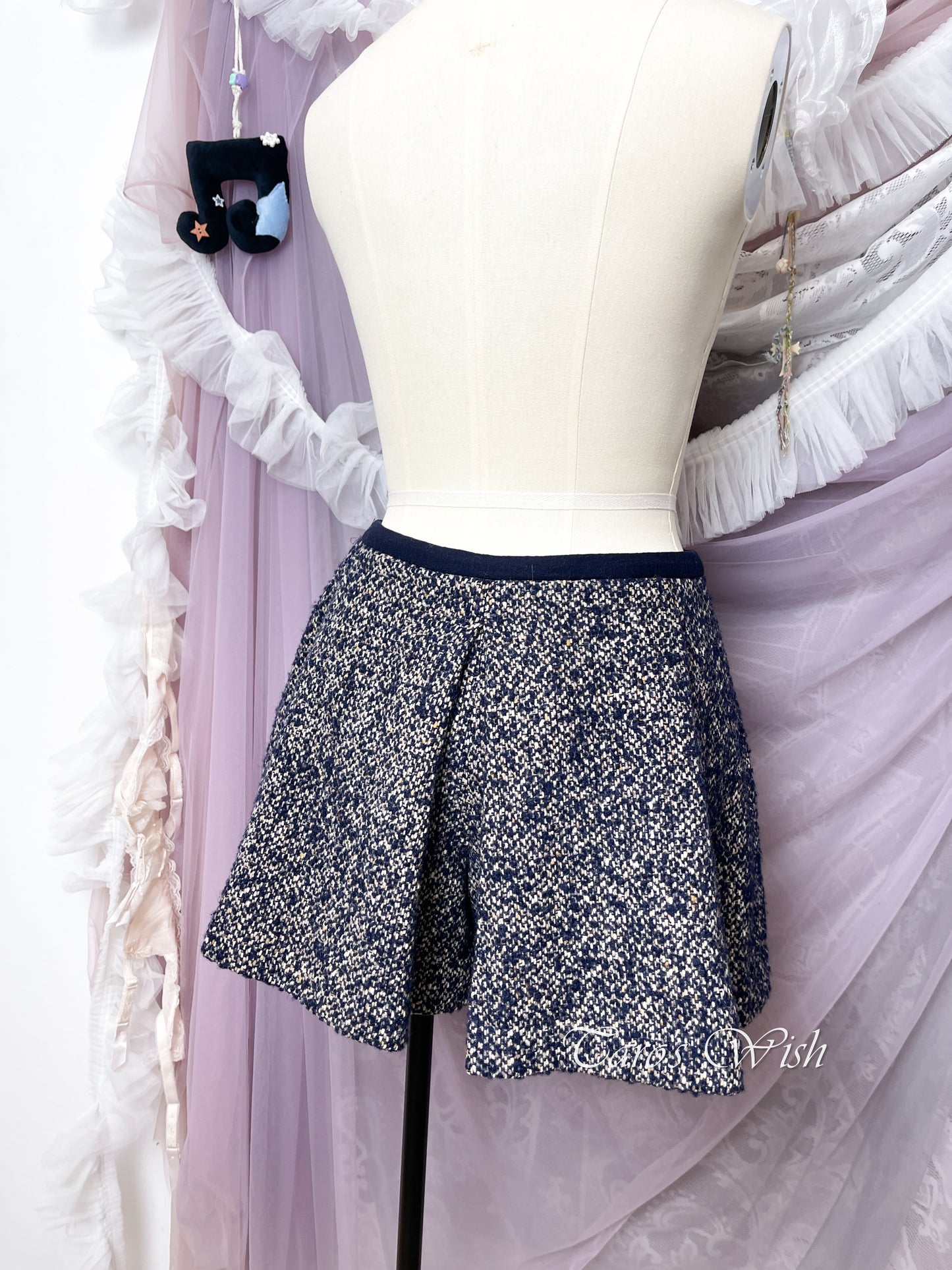 Burberry Blue Label tweed mini skort