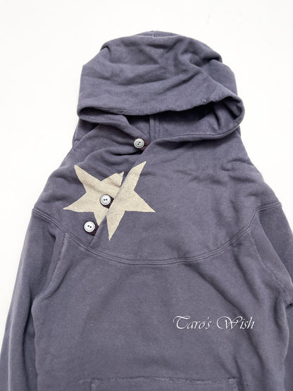 Kapital Asymmetrical Button Up Hoodie