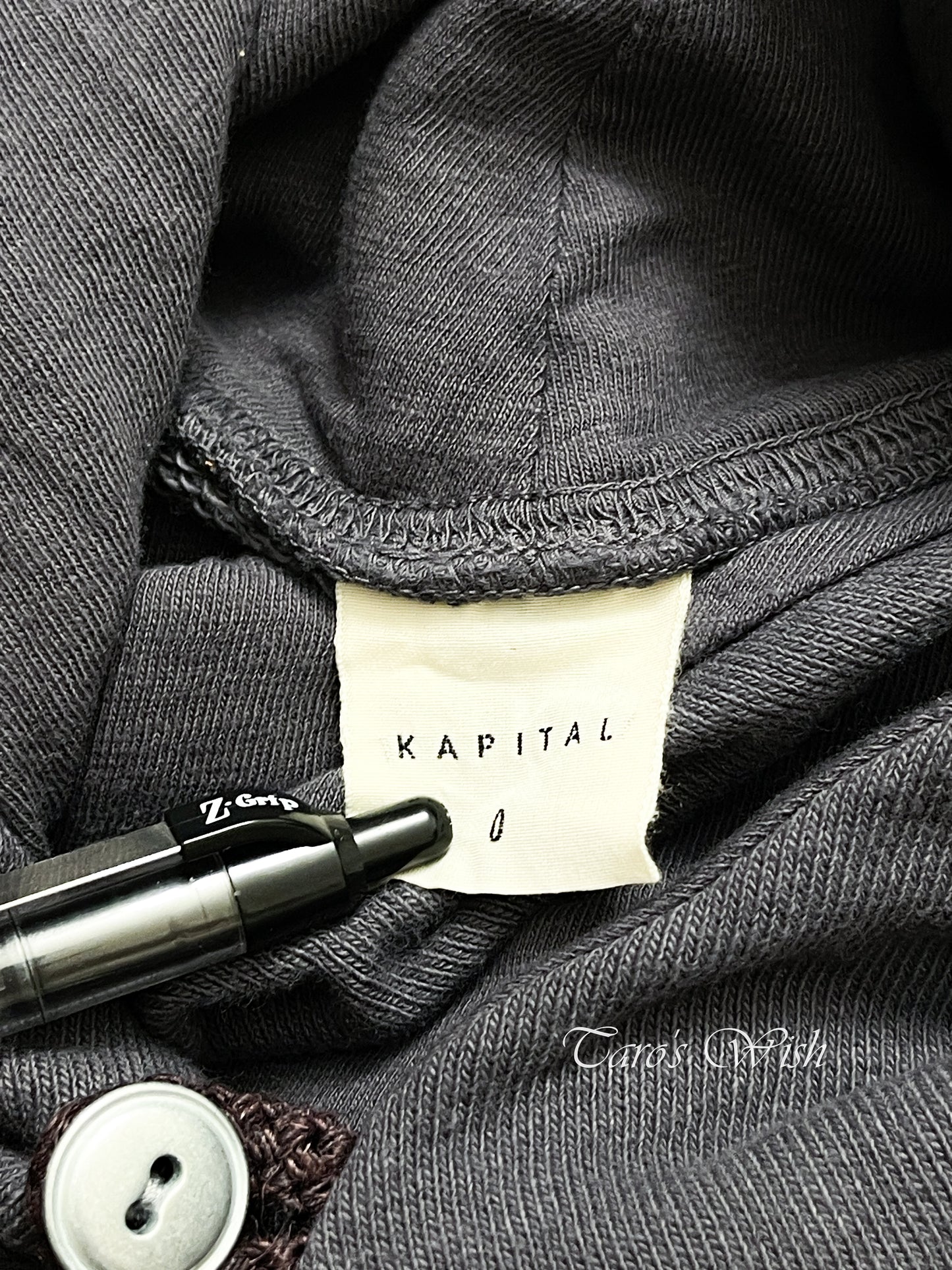 Kapital Asymmetrical Button Up Hoodie