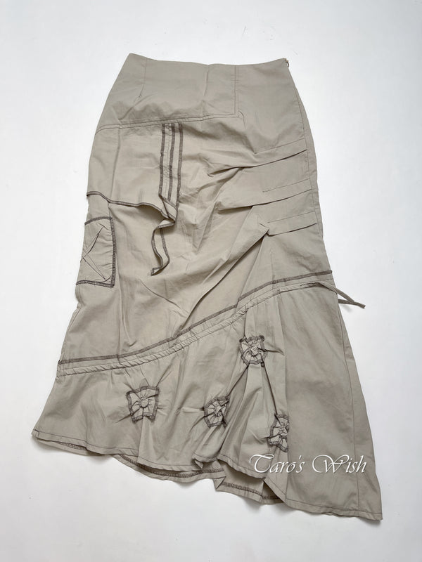Vintage Utility Maxi Skirt
