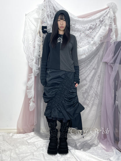 Cop Copine Long Sleeves Top with Witch Hood