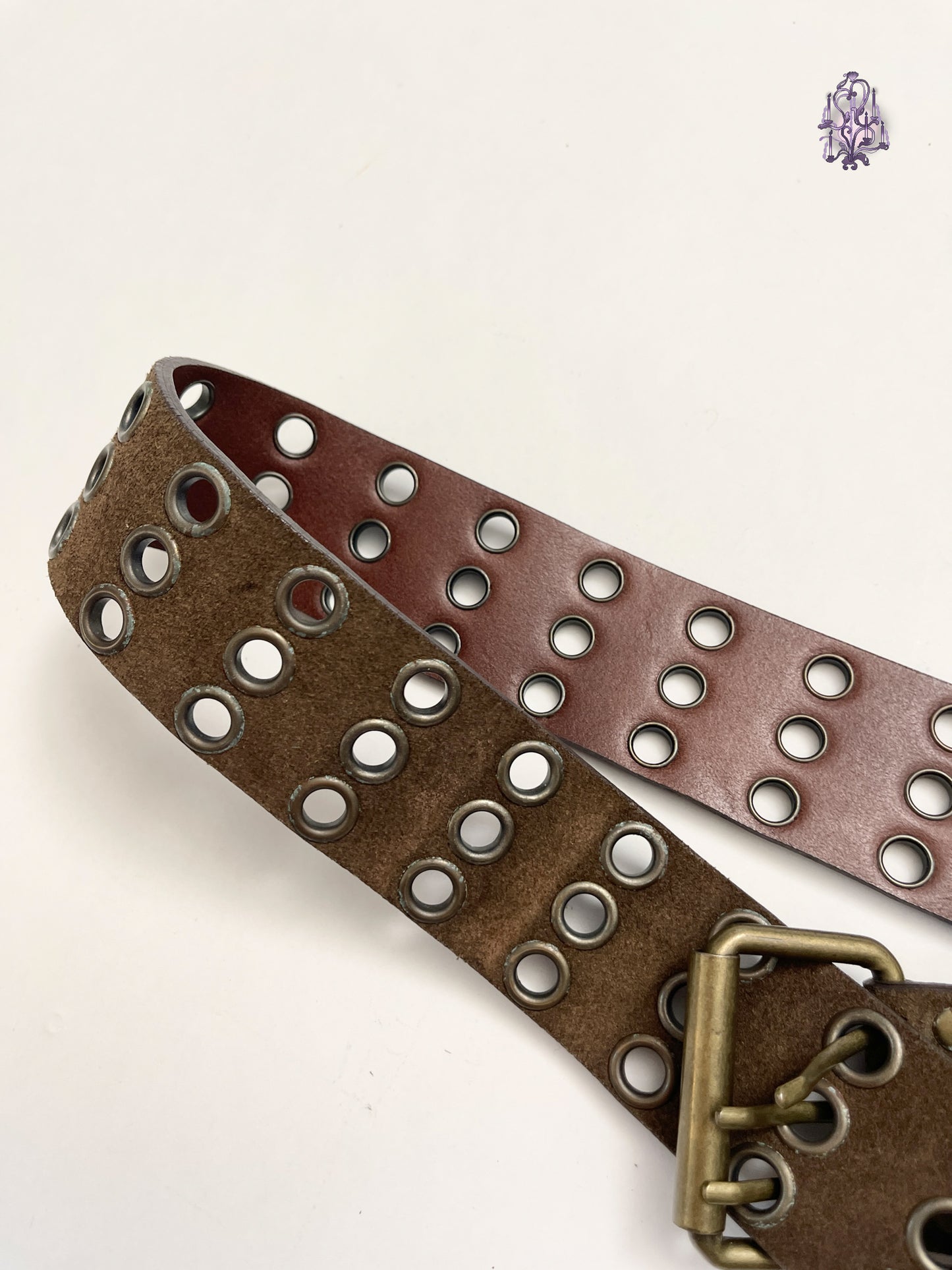 full rivets belt (real leather)