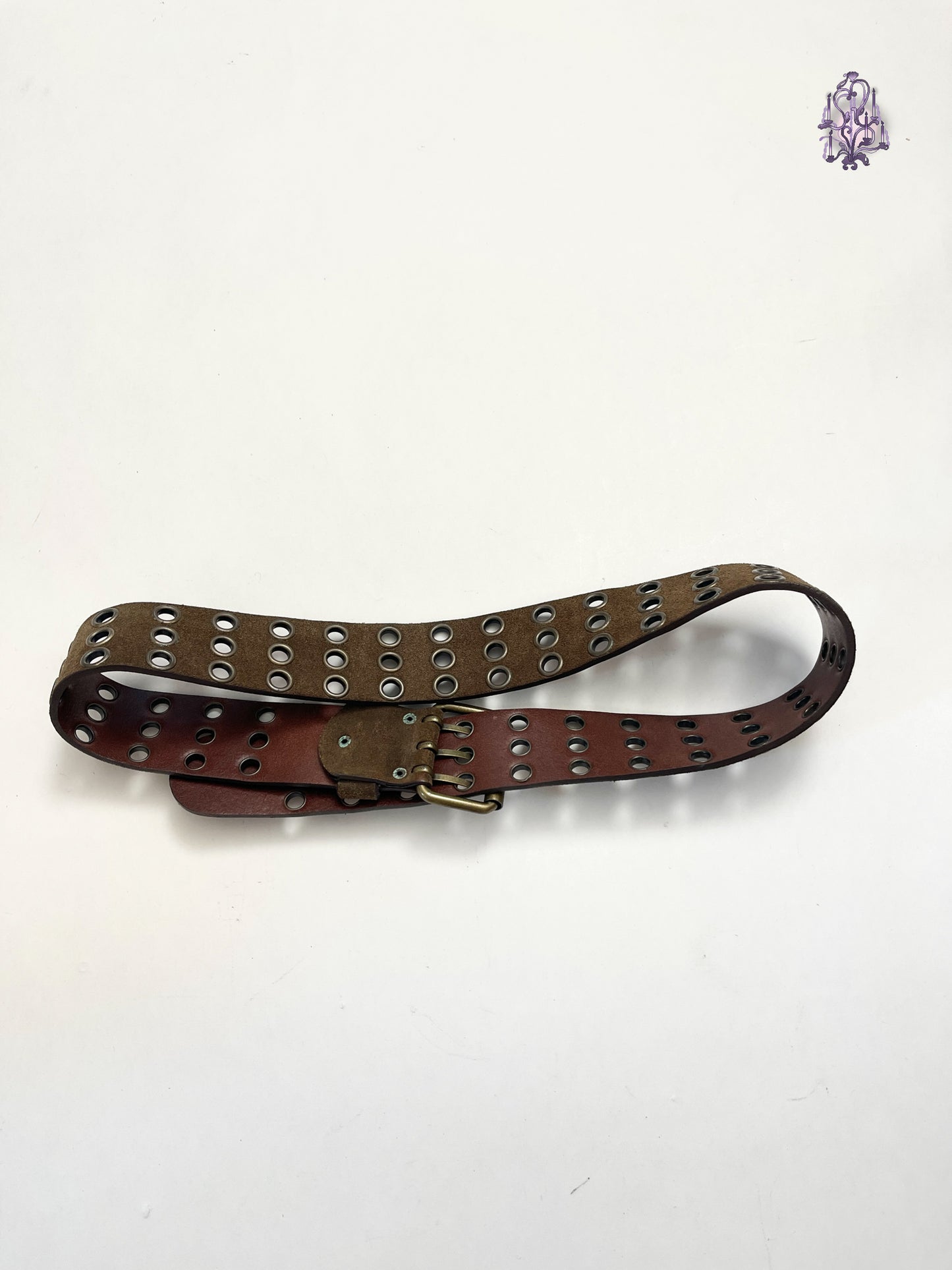 full rivets belt (real leather)