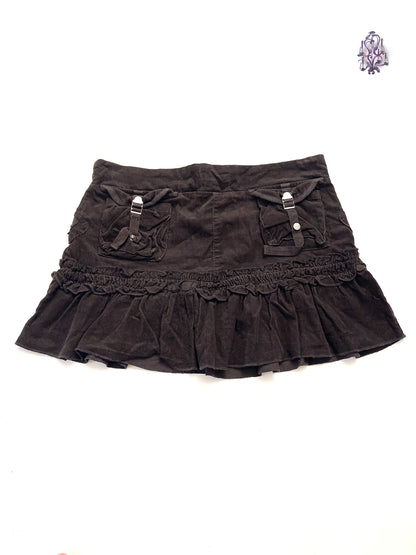 wanderer’s ruffle mini skirt, euro label