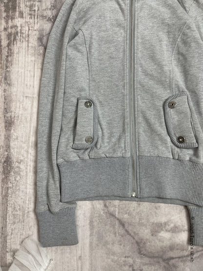 grey zip up hoodie, japanese label